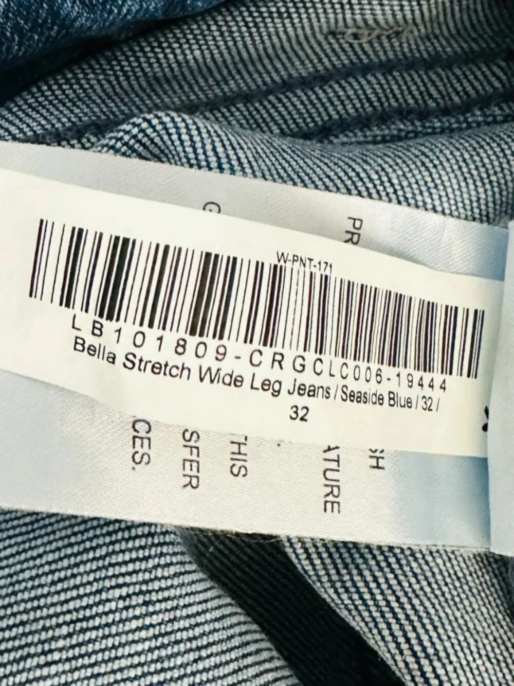 Quince Women's Size 32 Bella Stretch Wide Leg Seaside Blue Jeans